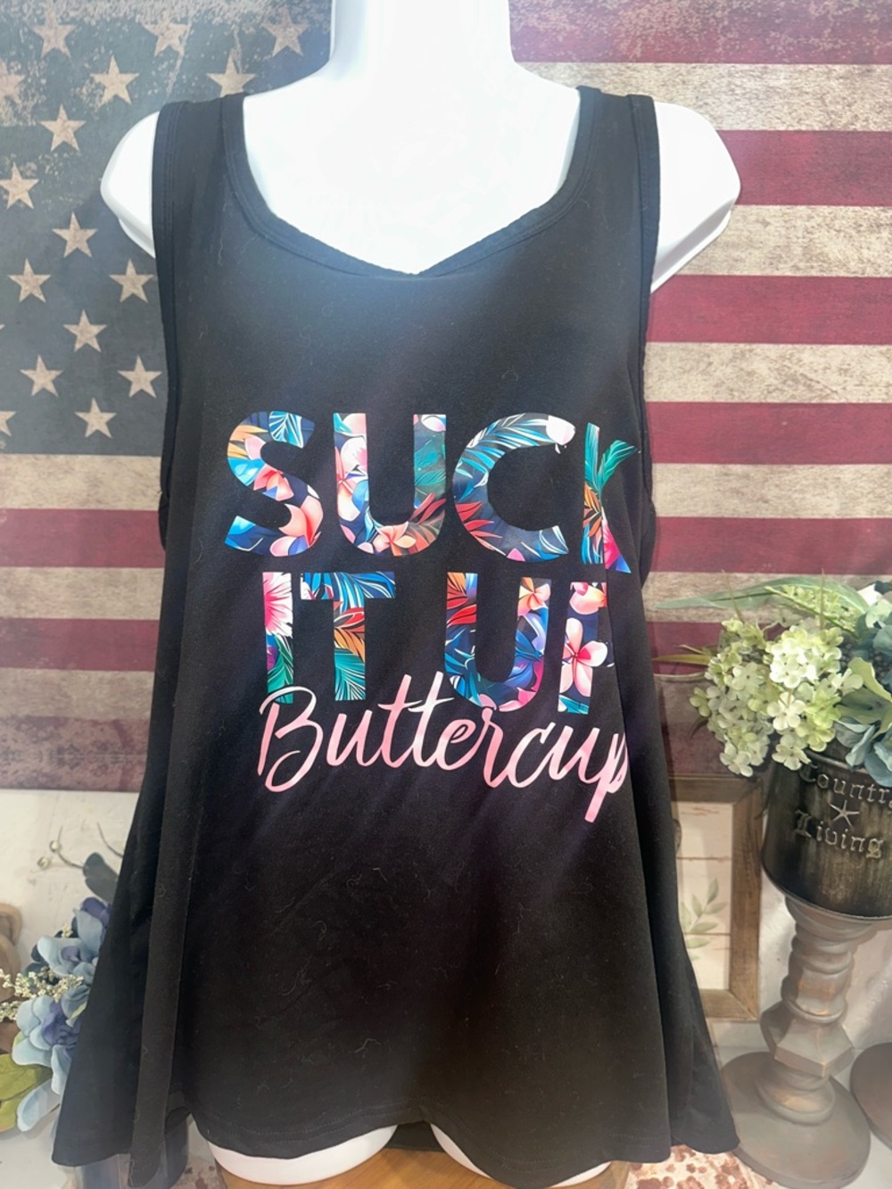 NWOT cute fashion graphic print tank top